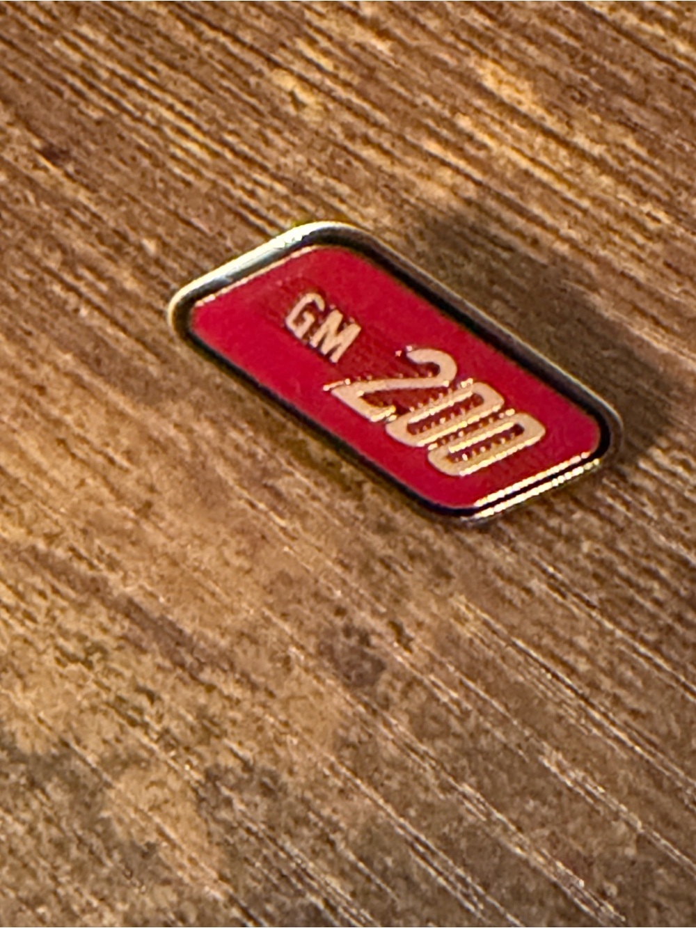 Vintage GM 200 General Motors Minivan Engineering Program Employee Lapel Pin